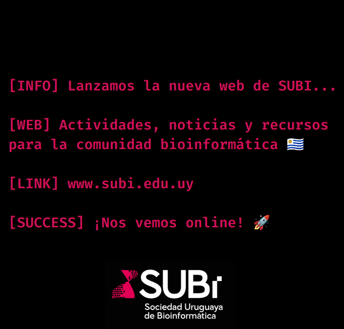 Sociedad Uruguaya de Bioinformática tweet media