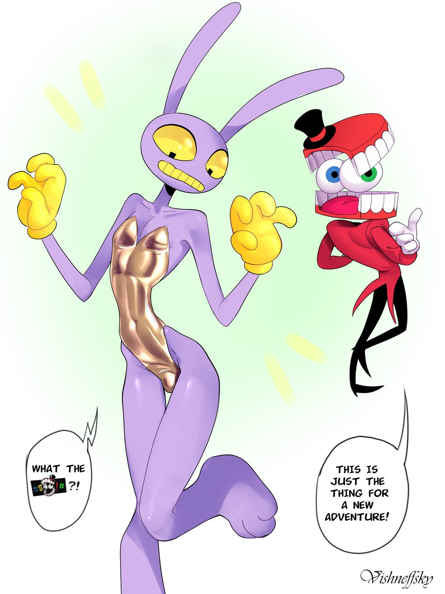 Vishneffsky's tweet photo. #tadc #jax #caine #BunnyTeeth #BunnyTeeth #theamazingdigitalcircus https://t.co/NBhzwmMvWH