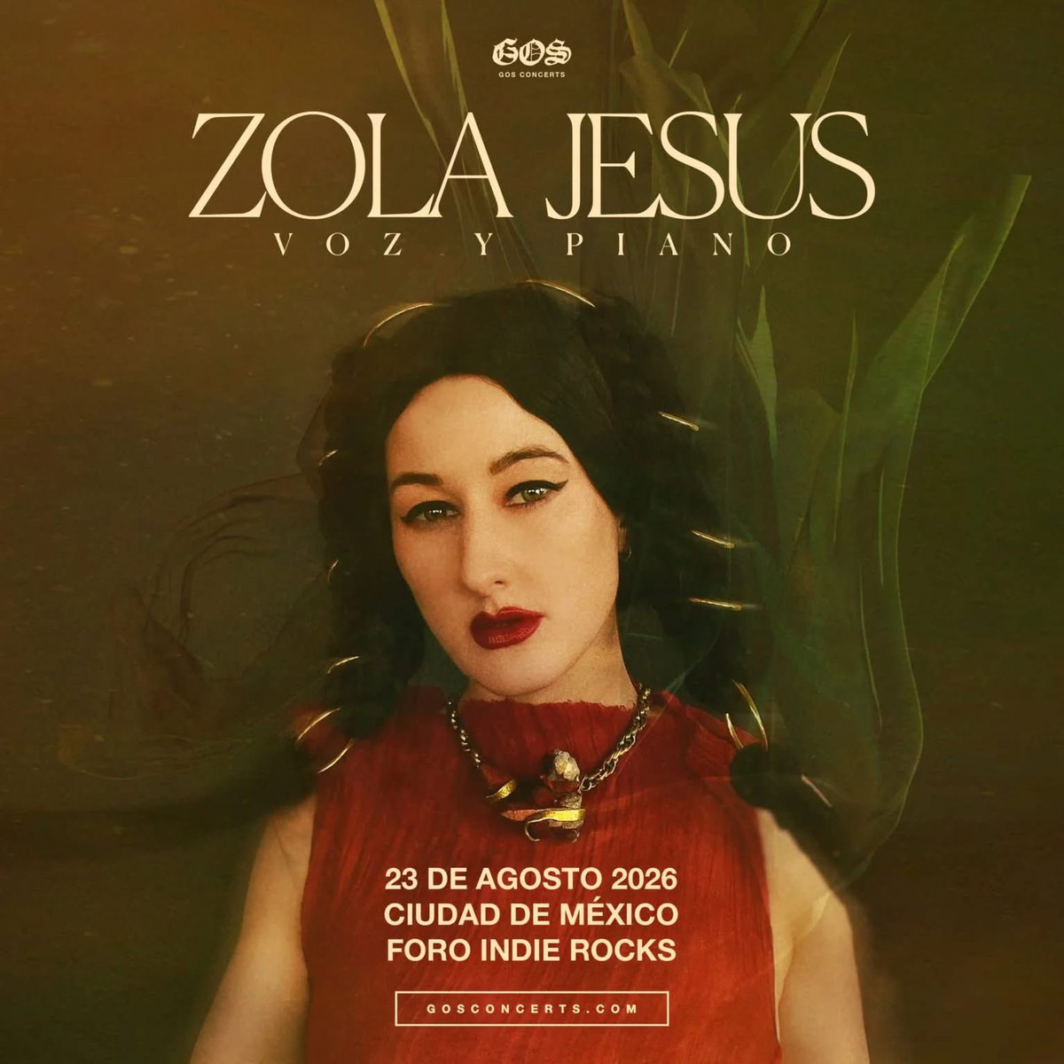 summainferno's tweet photo. Después de ocho años fuera de México, Zola Jesus finalmente regresará a la Ciudad de México. Se presentará un show especial de voz y piano el próximo 23 de agosto de 2026 en Foro Indie Rocks.

#ZolaJesus #Darkwave #CDMX #ForoIndieRocks #ExperimentalMusic https://t.co/GAXp8tthP4