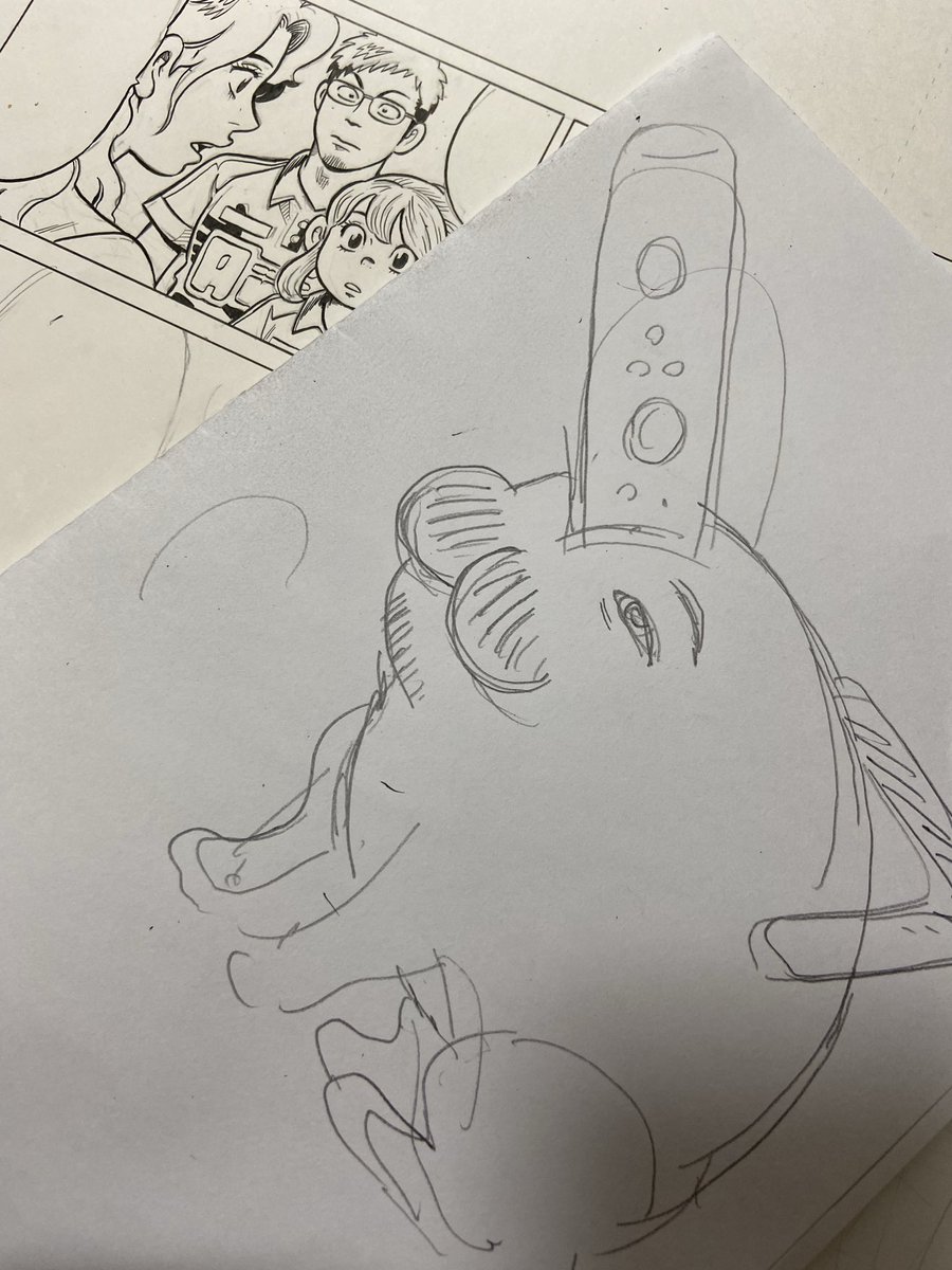 仕事中、何か描いてた。 