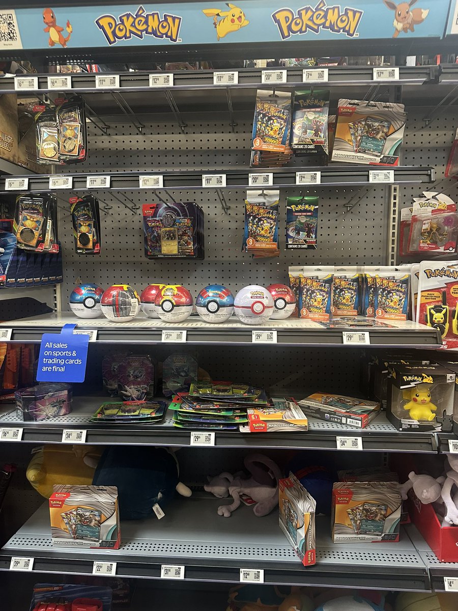 cardrestocks Vendor must have switched up their restock days, so I just  missed it. But plenty of Pokemon sitting at Wally in toys