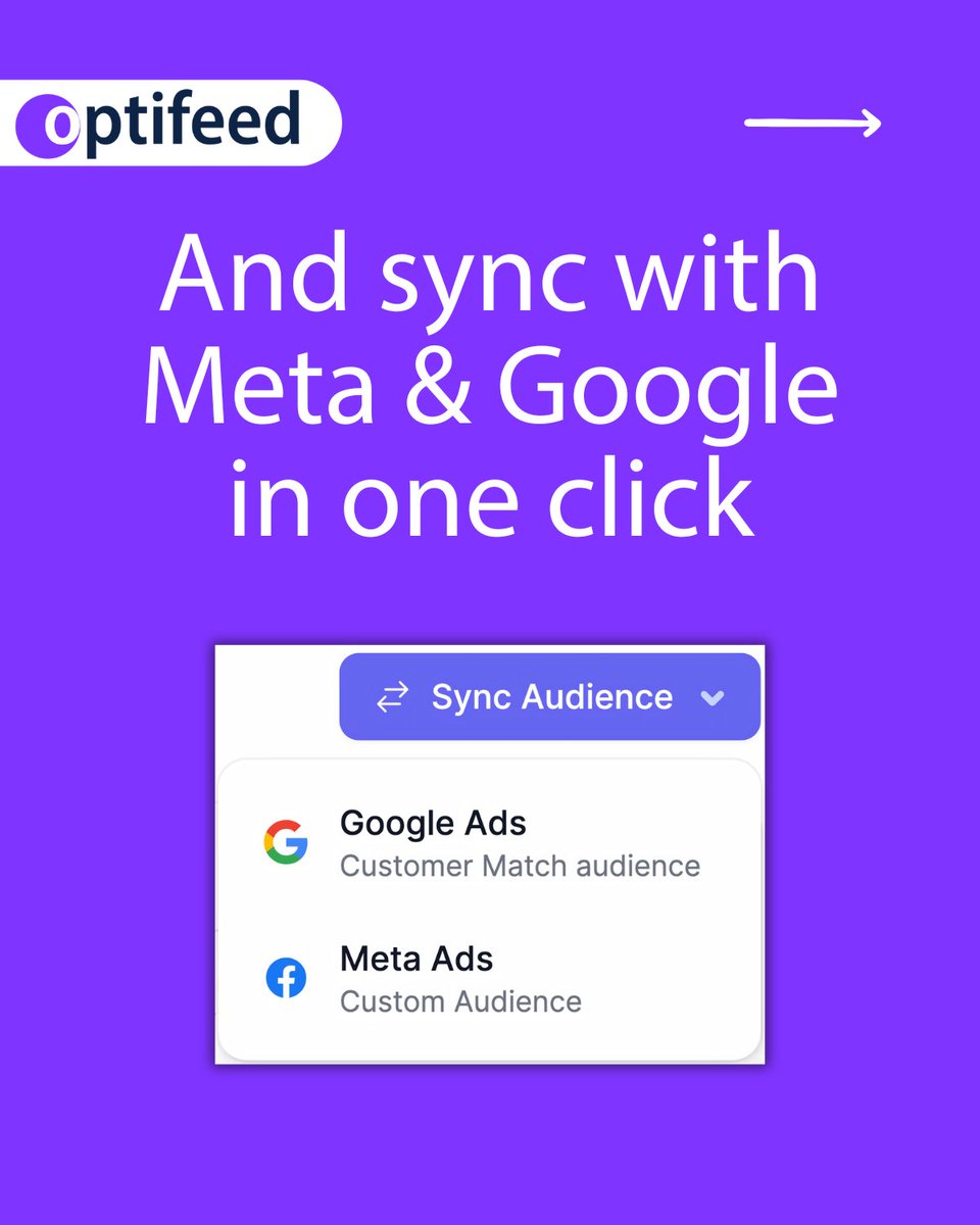 optifeedcom's tweet photo. We are thrilled to announce that our new feature is now live: RFM Segments! 🚀

RFM Segments uses AI to identify high-value groups based on real purchasing behavior, helping you move beyond static audiences and manual workflows.📊 https://t.co/9yyviC83GE