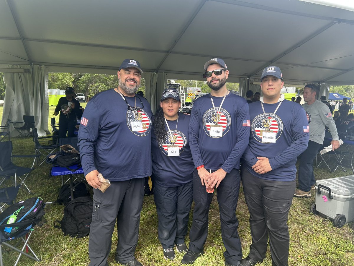 FIUPOLICE's tweet photo. Today, our FIUPD officers and assets were present at the Masters of Arts in Disaster Management field operations course at the Biscayne Bay Campus. In addition, four of our officers are students participating in the course.🌀🇺🇸 https://t.co/3plFwN1vWp
