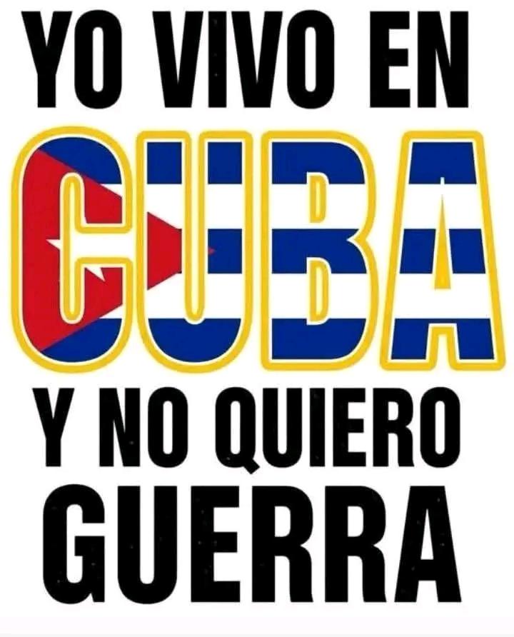 JStdPlacetas's tweet photo. #Cuba solo quiere paz. Llevamos décadas resistiendo bloqueos y dificultades sin rendirnos, pero nunca hemos buscado ni buscamos una guerra. Una intervención militar solo traería dolor y destrucción a nuestro pueblo. ¡No a la guerra! Los cubanos merecemos vivir en paz https://t.co/CkbOetMVv4