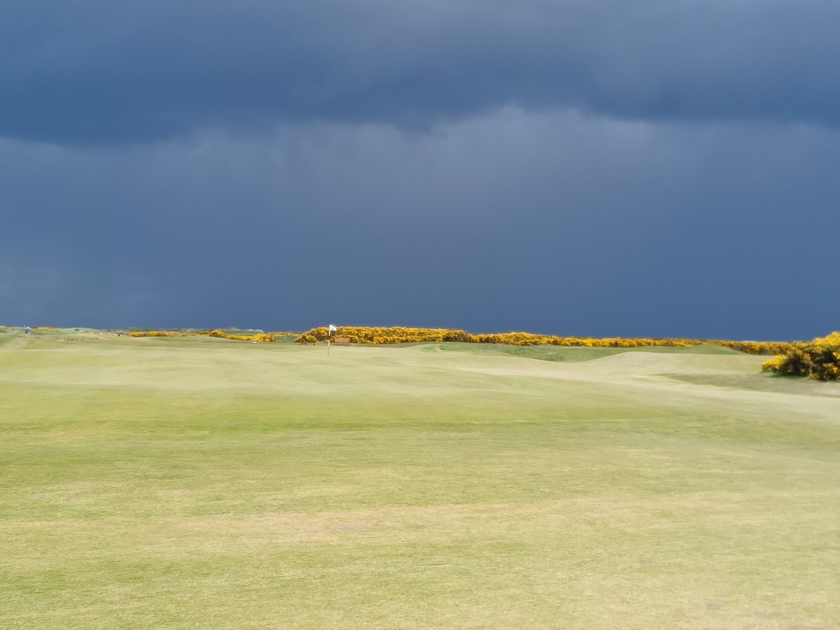 twapint's tweet photo. @caddietales Had a similar situation, the other day, 7 iron 160yds, went 95. 
This picture is from today. 
Looking across to the 6th/12th green on the Old. https://t.co/KvD66SRD6c