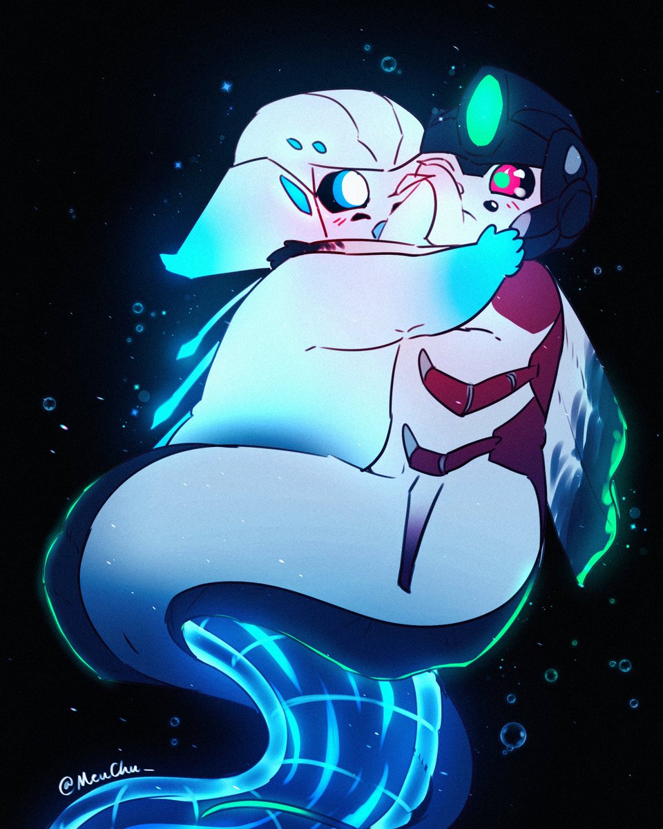 MeuChu_'s tweet photo. SG PaxD of the Subnautica AU for a friend's bday! : ]
She's also the person I made the AU with (^^)

#PaxD #OPMeg #Transformers https://t.co/pILZIOAbaO