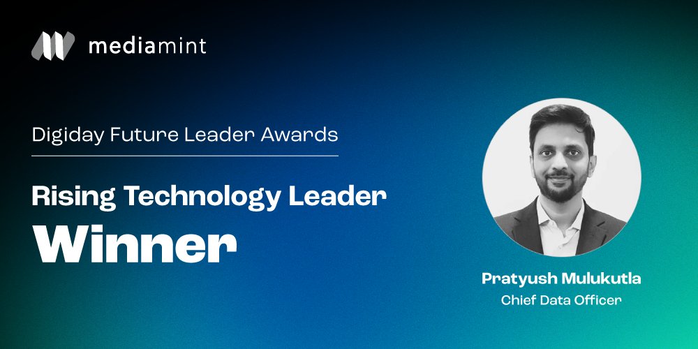 media_mint's tweet photo. Big win - Our CDO, Pratyush Mulukutla named Rising Tech Leader at the 2026 Digiday Future Leader Awards.

A clear nod to the work we’re doing with Mia and our Service‑as‑a‑Software model, moving beyond AI pilots to deliver real outcomes.

🔗https://t.co/v2xyXj3zCH https://t.co/Tt1uUJjzz7