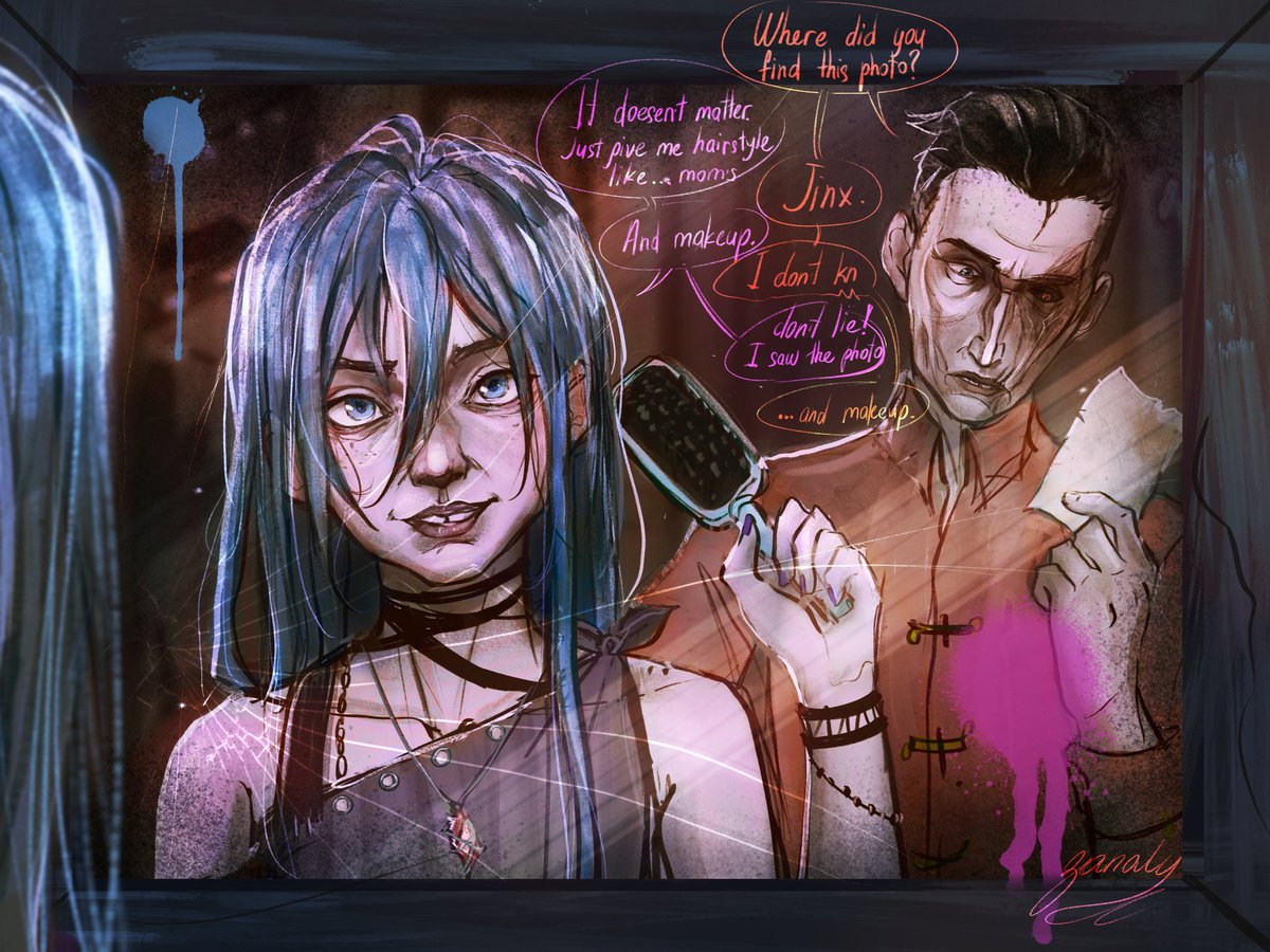 Lilioti20's tweet photo. He should keep his important things in a safe ᯣ_ᯣ #silco #arcane #jinx #powder  #fanart #украрт https://t.co/8mhVdvVuNp