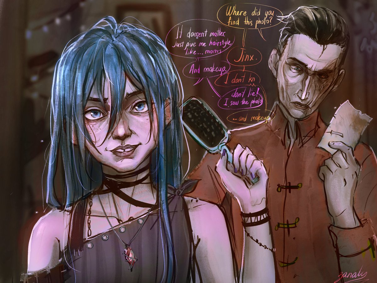 Lilioti20's tweet photo. He should keep his important things in a safe ᯣ_ᯣ #silco #arcane #jinx #powder  #fanart #украрт https://t.co/8mhVdvVuNp