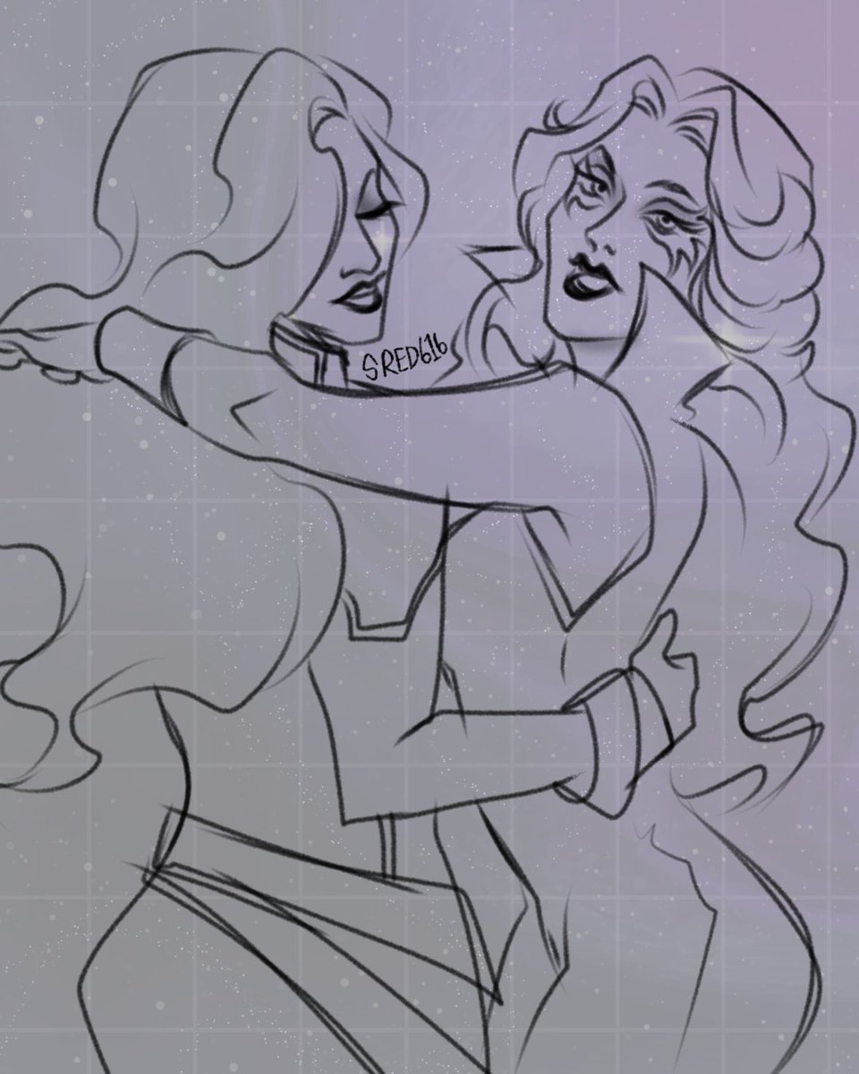 ScarletRed616's tweet photo. GN 
ONE LAST DOODLE 

#XSpoilers #Dazzler #MonetSTCroix https://t.co/32w56pibbl