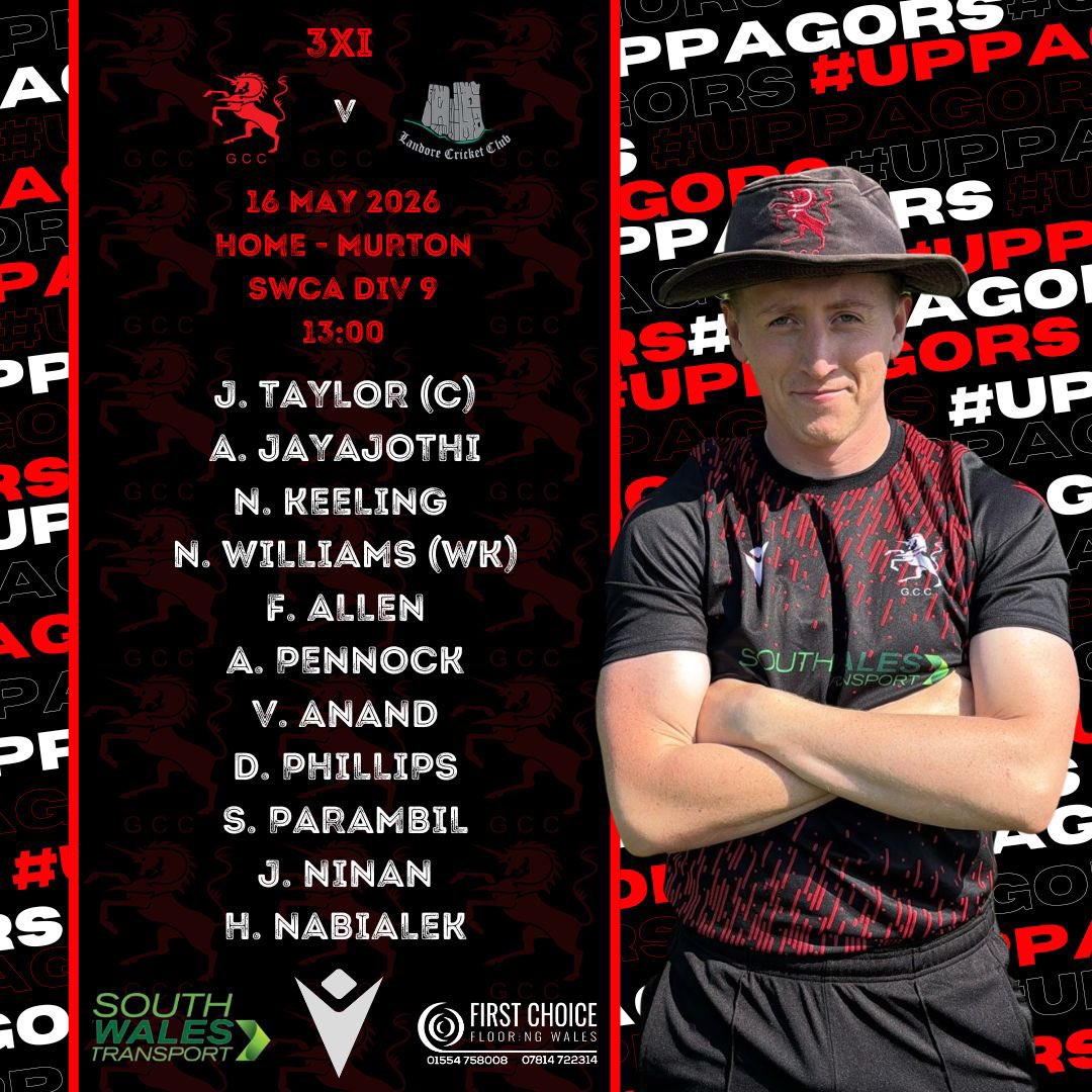 GorseinonCC's tweet photo. 🏏 Squad Announcements 🏏

Match Day 3

1XI: @CCLlandysul (A)
⏰ 13:00

2XI: @SwanseaCricket (H)
⏰ 13:00

3XI: @LandoreCC (H) (Murton)
⏰ 13:00

All the best to all 3 teams 💪🏼👏🏻

#UPPAGORS https://t.co/d58822sRjv