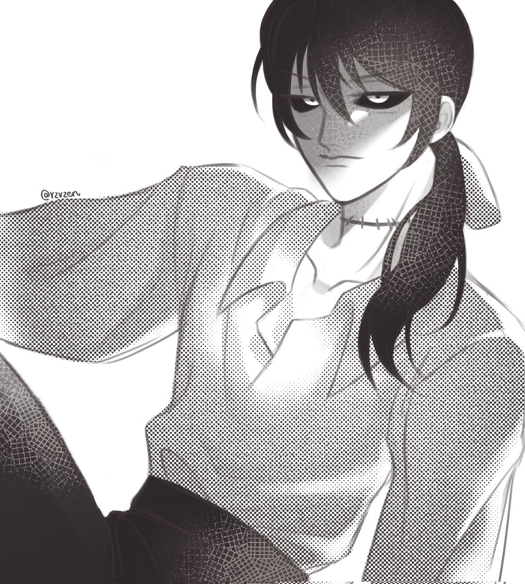 rzvzen's tweet photo. first time trying screentones!
#MADK #Makoto https://t.co/SApfiNH0Za