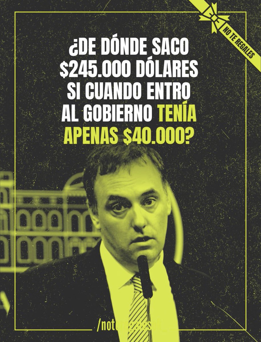 Agus_Guzman95's tweet photo. Adorni pide sacrificios, Martín Menem le llama “libertad” a los privilegios y Manuel Quintar los exhibe sin vergüenza. La indignación ante esta situación es por la hipocresía de quienes ajustan a la gente, recortan derechos y después actúan como si la crisis fuera ajena. Esa no es libertad, es desconexión total con la realidad. 

DEJEN DE REÍRSE EN CARA DE LA GENTE!!!

#tesla #manuelquintar #AdorniChorro