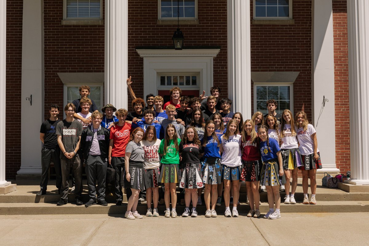 HighlandsLatin's tweet photo. Today, our seniors gave us a glimpse into their futures, representing over 20 universities in their soon-to-be alma mater spirit wear! We are incredibly proud of the hard work that brought them to this moment, and we look forward to all that awaits them in the months ahead. 🎓 https://t.co/yLcGExc5IM