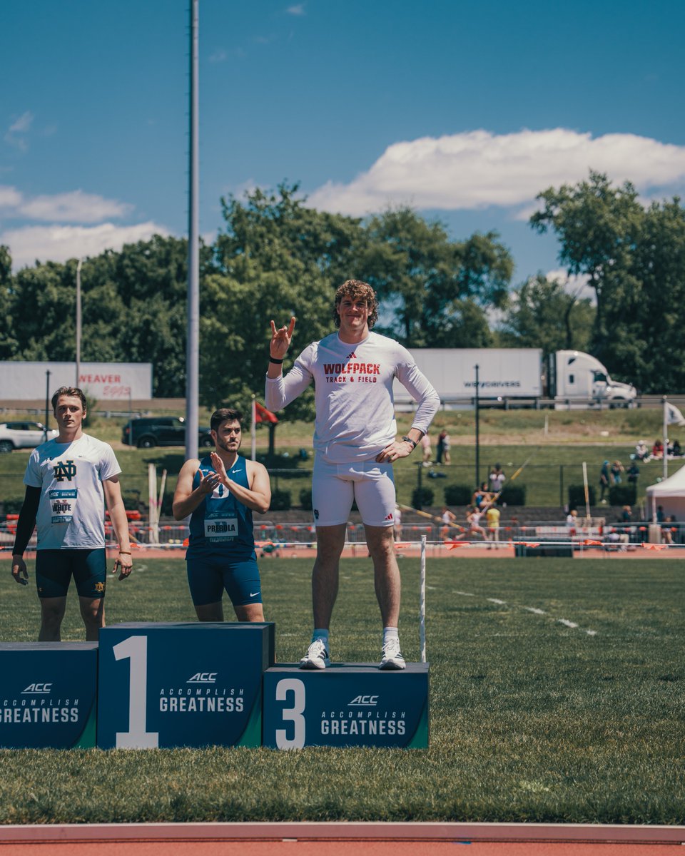 Wolfpack_TFXC's tweet photo. 🥉Third Place & All-ACC Honors for Luke🥉
Luke finishes third in the javelin, earning First-Team All-ACC honors.
#PackThrows | #GoPack https://t.co/y1GpDZHERe
