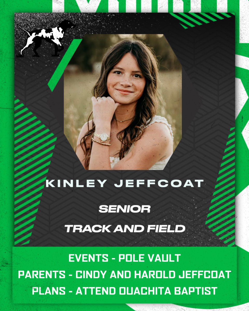 VBHSXCTRACK's tweet photo. Honoring the class of 2026, Kinley Jeffcoat plans on attending Ouachita Baptist University and majoring in Nursing and will pole vault for the track team https://t.co/5uQvH5O38n