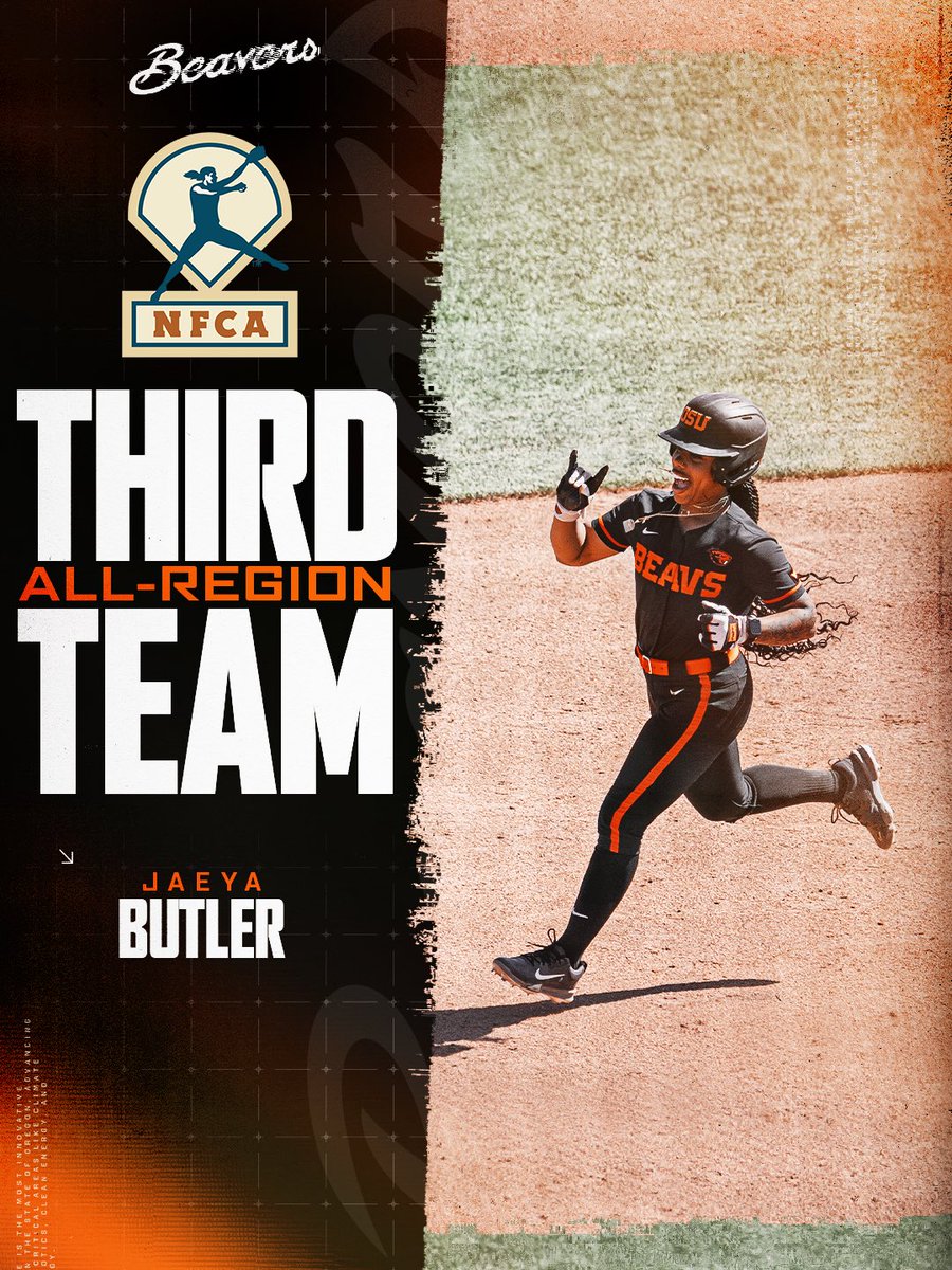 BeaverSoftball's tweet photo. Added another 🏅

Congratulations to @jaeya_butler for earning Third Team All-Region honors!

#GoBeavs https://t.co/aboXXfErSh