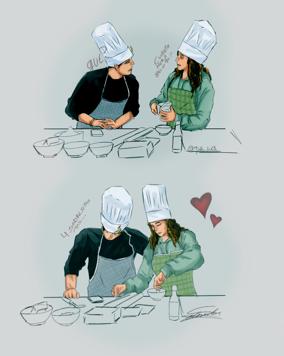 qianliu02's tweet photo. Lo dejo por aquí tmb dibujito del stream del auron haciendo cookies Junto a Sara amo✨
#auronplayfanart #fanarts #saraismael #auron #playas #dibujo #digital https://t.co/RUfsgbiYyO