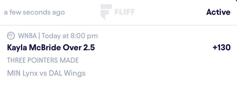 ADTG_0's tweet photo. 5/14 WNBA PROPS 

Solo action in the W today - rolling with 1 prop 

Kayla Mcbride over 2.5 3’s

Write up below 👇 
Mix with your favorite 
WNBA Record : 3-0

#Gambling𝕏 #WNBA #WNBAPROPS https://t.co/YZsL6ANjcb
