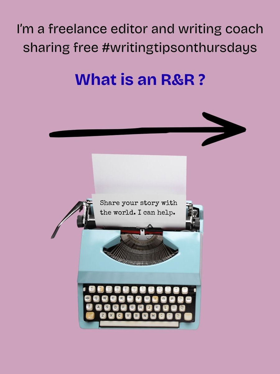 WFSediting's tweet photo. Let’s demystify some lingo! Authors are often thrilled to get an R&amp;R. Read on to see what that means.
More free insider tips for authors can be found on my website https://t.co/vbIeUf7iK1
#amwriting #writer #writingcommunity #writingtips #writingtipsonthursdays https://t.co/e6hY8vUoFv