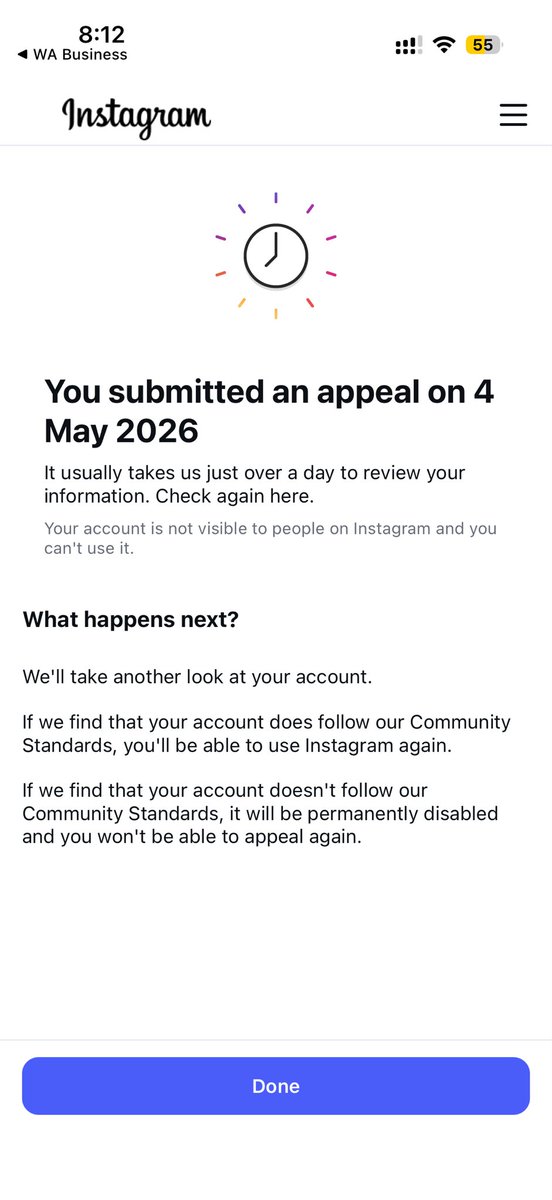 Lawyerwhosquats's tweet photo. It’s been 11 days and no updates on this. I don’t know how many 24 hours the support team has to take.

@MetaNewsroom @Meta @instagram @mosseri @alexandr_wang https://t.co/WjLfuBS1H3