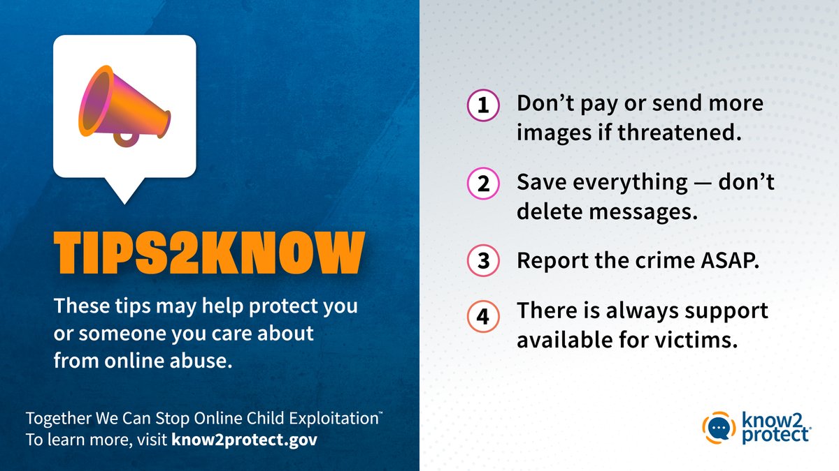 Know2Protect tweet media