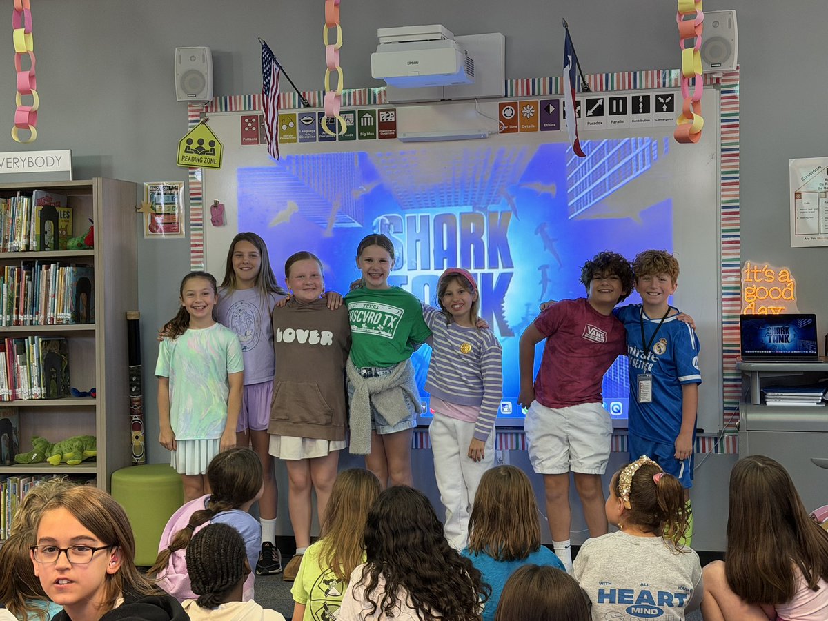 StarnesScholars's tweet photo. Loved getting to see their creativity and projects! 

Shark 🦈 Tank 2026 was amazing! 

Congrats top winners and all our contestants! Your ideas were amazing!! 💜

#4thgradeROCKS 
@canyoncreekrisd @theccelibrary https://t.co/jXl80VRz7H