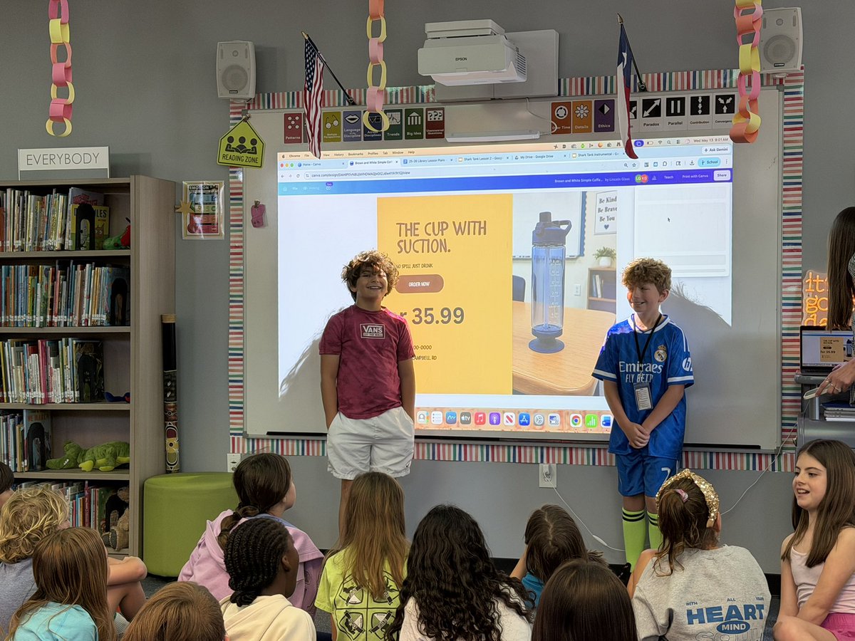 StarnesScholars's tweet photo. Loved getting to see their creativity and projects! 

Shark 🦈 Tank 2026 was amazing! 

Congrats top winners and all our contestants! Your ideas were amazing!! 💜

#4thgradeROCKS 
@canyoncreekrisd @theccelibrary https://t.co/jXl80VRz7H