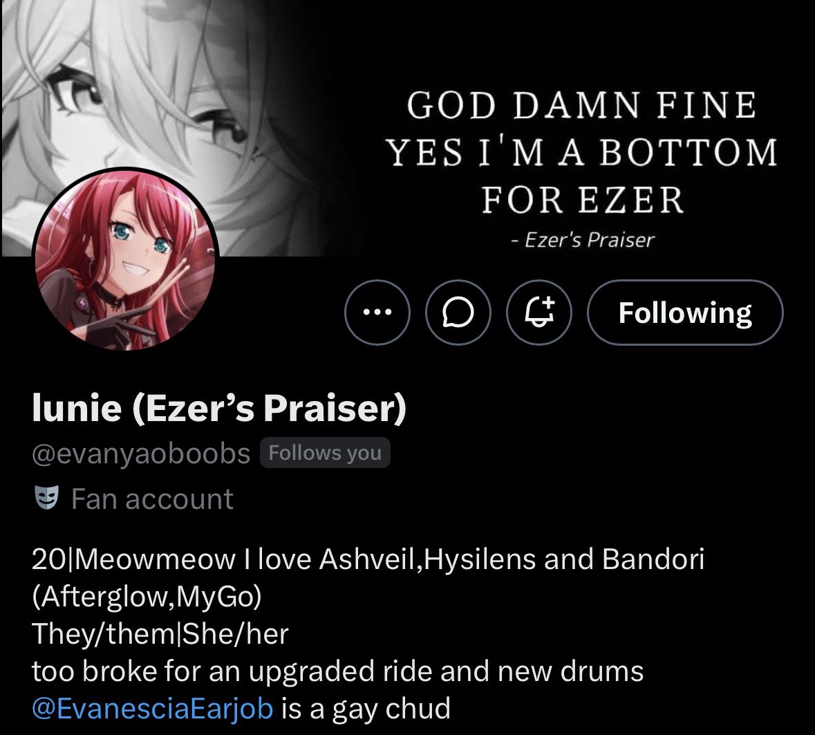 lunie (Ezer’s Praiser) tweet media