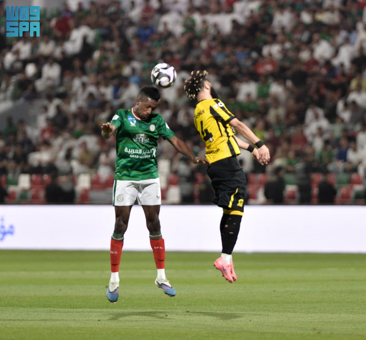 SPA_Spor's tweet photo. الشوط الأول من مواجهة الاتفاق والاتحاد، في الجولة الـ 33 من الدوري السعودي للمحترفين.
#واس https://t.co/ANwxxQ5u1p