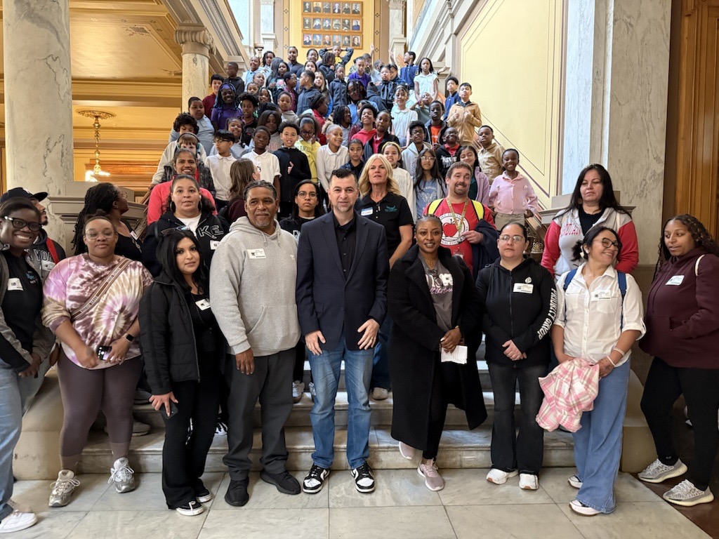 SenFadyQaddoura's tweet photo. Today, I welcomed 4th graders from New Augusta South in Pike Township to the Statehouse, and moments like this are a reminder of why this work matters. https://t.co/MowZTGye6d