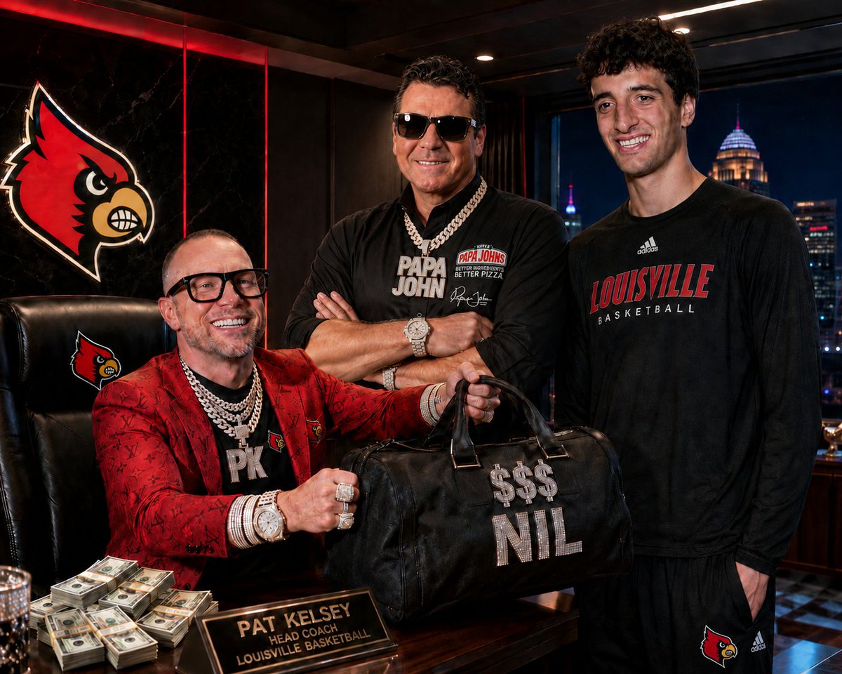 UofLStan's tweet photo. Better ingredients. Better pizza. Better NIL 🔥

Papa John + PK cooking.

#L1C4 #GoCards https://t.co/jPnsCQw9u3