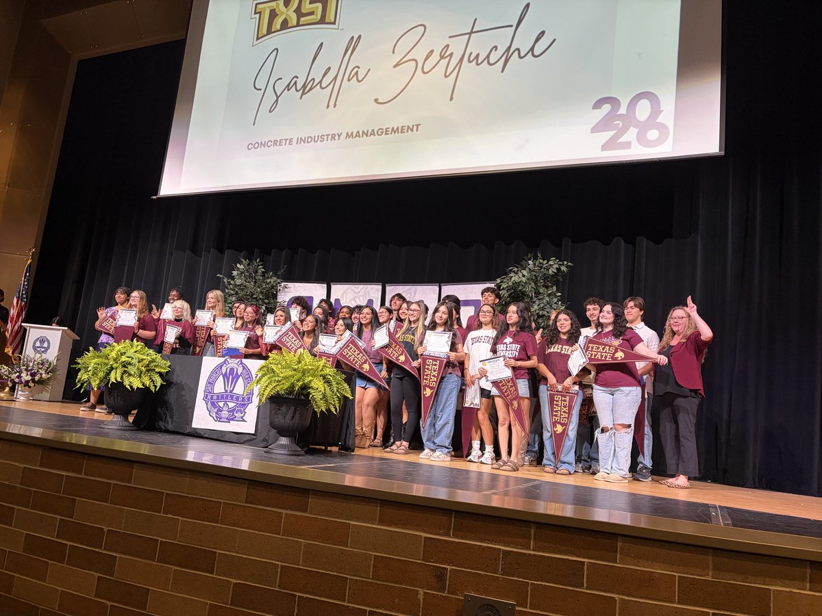 valle_dr's tweet photo. Decision Day at San Marcos High School…look forward to working alongside Rattlers now Bobcats💜💛 https://t.co/uEL6u99Ux7