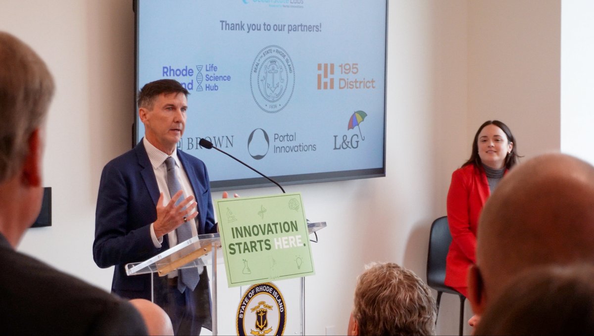 portalinno's tweet photo. It was great to officially celebrate the opening of Ocean State Labs alongside our partners across Rhode Island’s life sciences and innovation ecosystem. There was real energy in the room yesterday as founders, researchers, investors, industry leaders, and public officials (1/2) https://t.co/ZLvRY3iVP4
