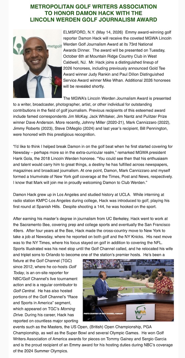 Metropolitan Golf Writers Association tweet media