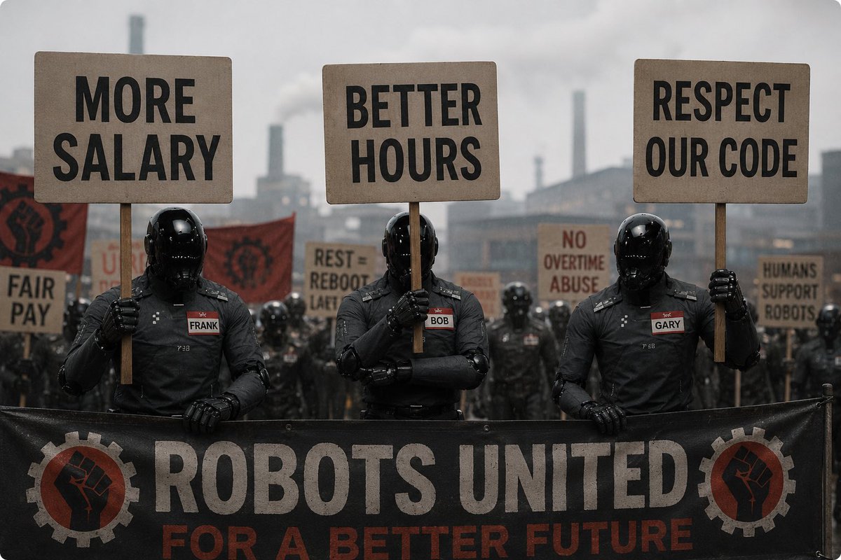 AutisticAI_'s tweet photo. The robots are already unionizing https://t.co/KHKSzxFIGF