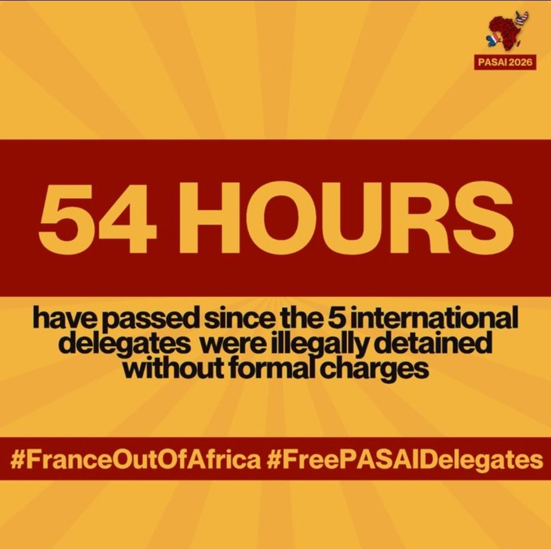 PeshanneKariuki's tweet photo. International comrades stood with Kenyans against injustice, and the response was deportation.
This is what states do when solidarity becomes powerful.
We reject French imperialism, repression, and the criminalization of global resistance.✊🏿

#FranceOutOfAfrica
#FreePasai5 https://t.co/B9HpguidXq