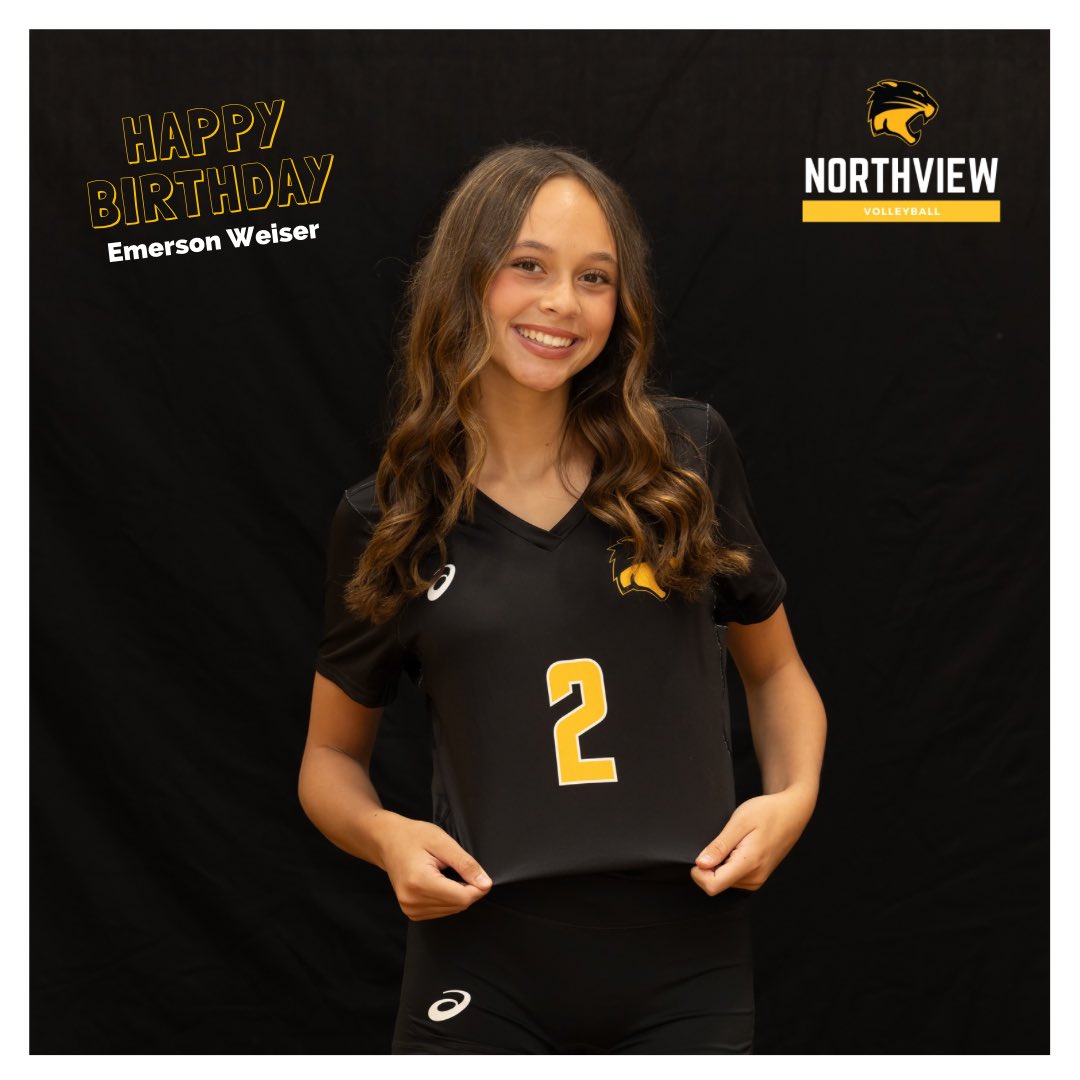 NVHSVBALL's tweet photo. Happy belated Birthday to sophomore defensive specialist, Emerson Weiser 🎉

#GoCats #PointNorthview #NVVB #Numbers https://t.co/AfEpxfxObI