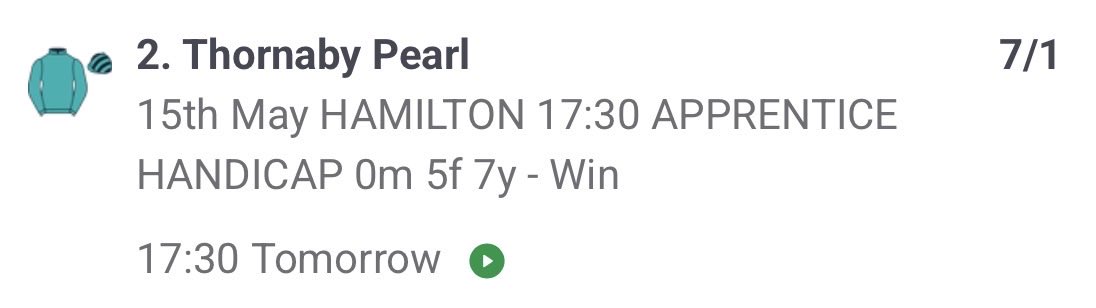 EarlyBirdBets_'s tweet photo. 🚨 FREE Value Bet of the Day! 🚨
🏇 2 Thornaby Pearl @ 7/1 e/w (Hamilton 17:30) on Bet365
Don’t miss out! Bet now and don’t take a shorter price! 💰
#EarlyBirdBets #FreeTip #bettingtips https://t.co/0agy7yqsKu