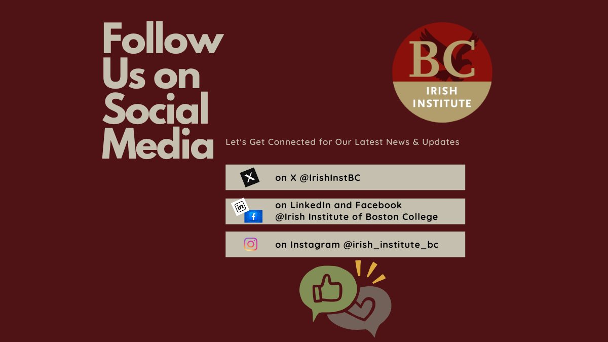 Irish Institute of Boston College tweet media