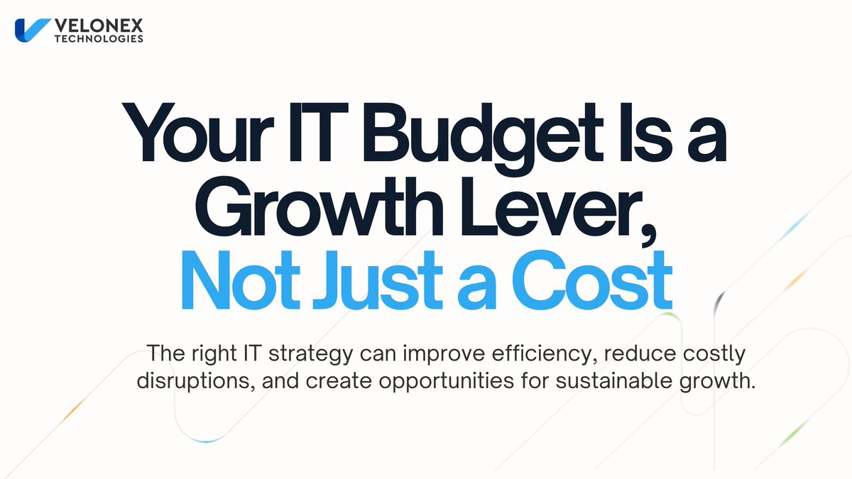 velonexit's tweet photo. Technology is no longer just back-end support, it directly impacts productivity, client experience, scalability, and how prepared businesses are for AI and future growth.

Read more on our website. 👉https://t.co/P2XxiGCGHi

#ITStrategy #ModernTechnology #ManagedITServices #AI https://t.co/tg1m1dPtWw