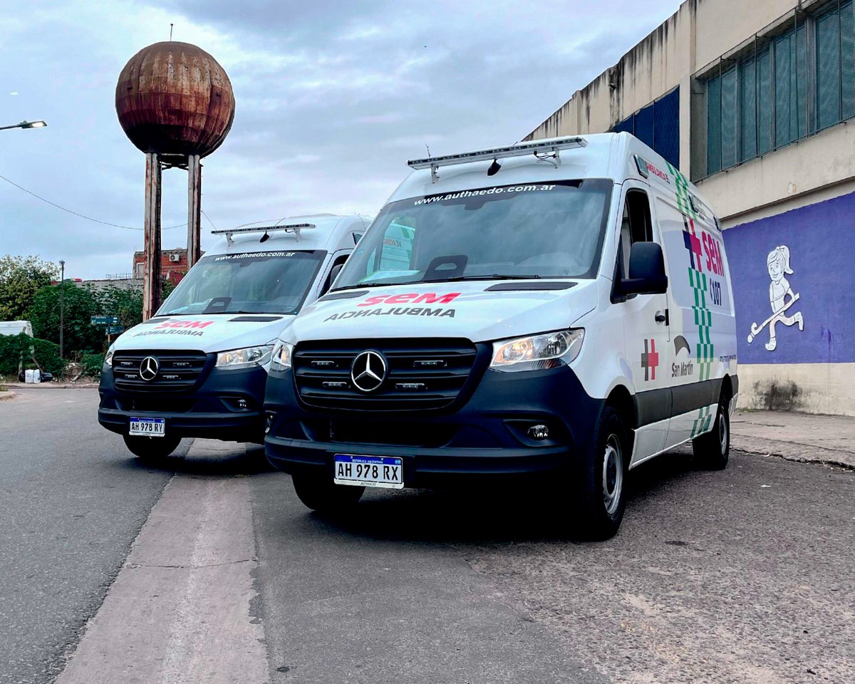 sanmartingob's tweet photo. 🚑Sumamos dos nuevas ambulancias, totalmente equipadas para reforzar la capacidad de respuesta del SEM.

🤳🏻Ante una emergencia de salud, llamá al 107 y tené lista esta info:
🔹Número de contacto.
🔹Ubicación exacta.
🔹Cuántas víctimas hay.
🔹Datos y estado de los pacientes. https://t.co/VDGtVFtAjs