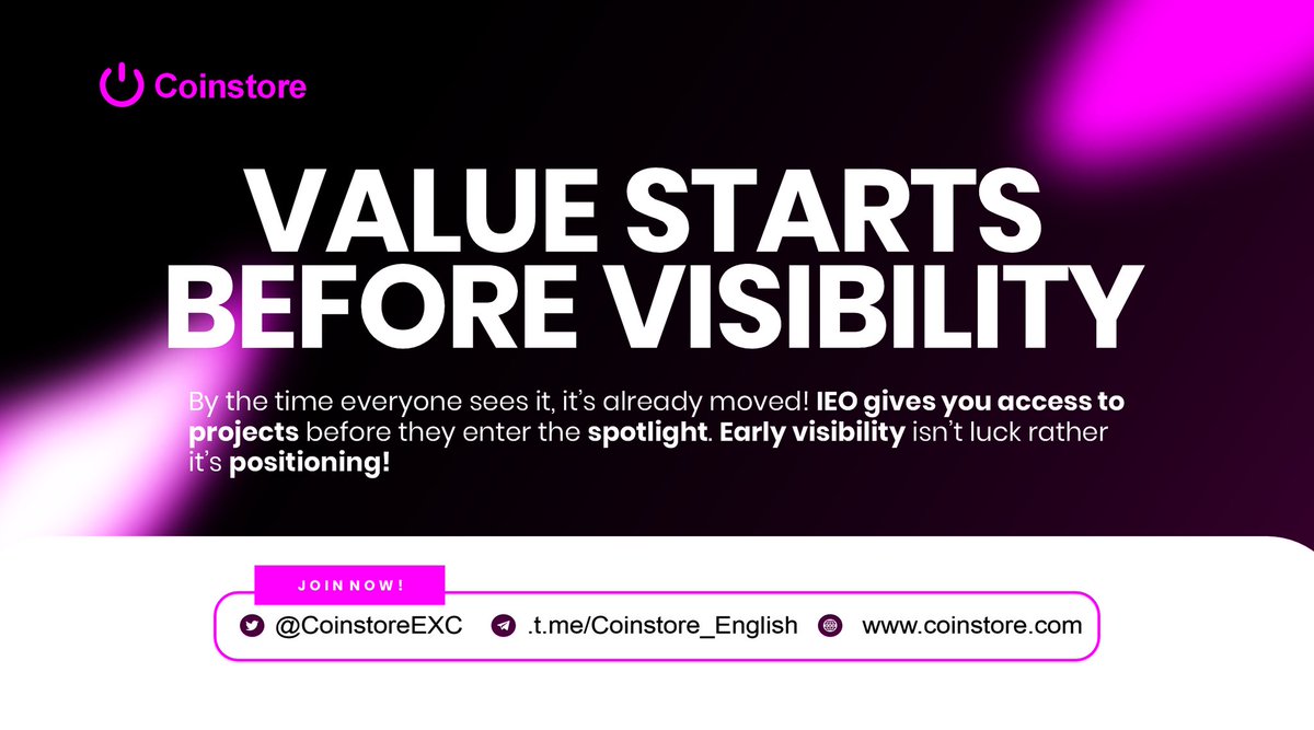 daddyudo98's tweet photo. With @CoinstoreExc Launchpad gives early access to emerging blockchain projects while they’re still building momentum and growth.
 Real value starts at discovery 

 https://t.co/yOgQx5FF1u

 #Coinstore #Launchpad #Crypto https://t.co/W1OF1Mm5TP