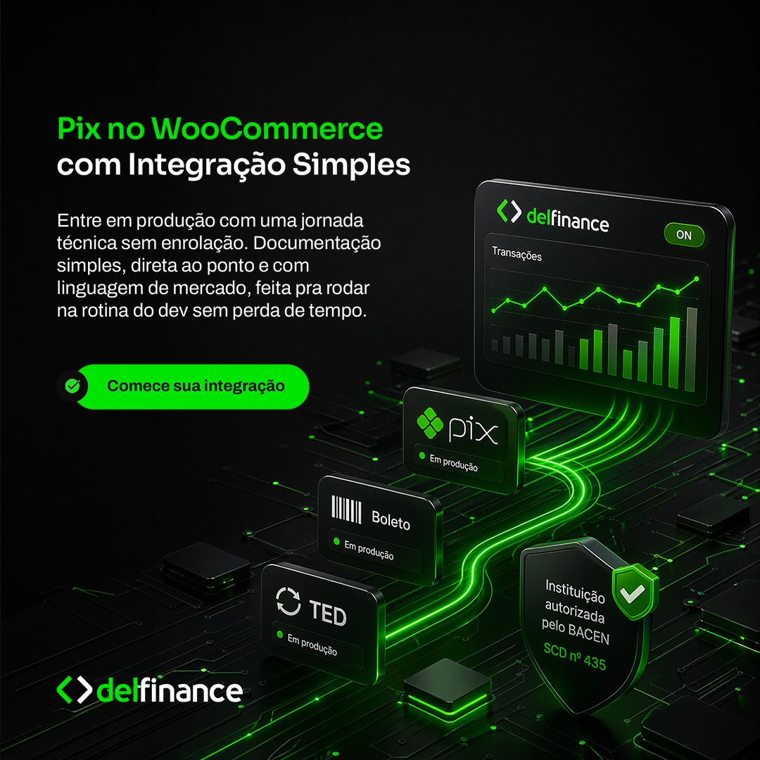 delfinancebr's tweet photo. A conta para devs que precisam receber e pagar, gerar cobranças em Pix ou boletos e garantir que seus produtos e empresas integrem-se com APIs claras em uma instituição financeira regulada feita para desenvolvedores.
