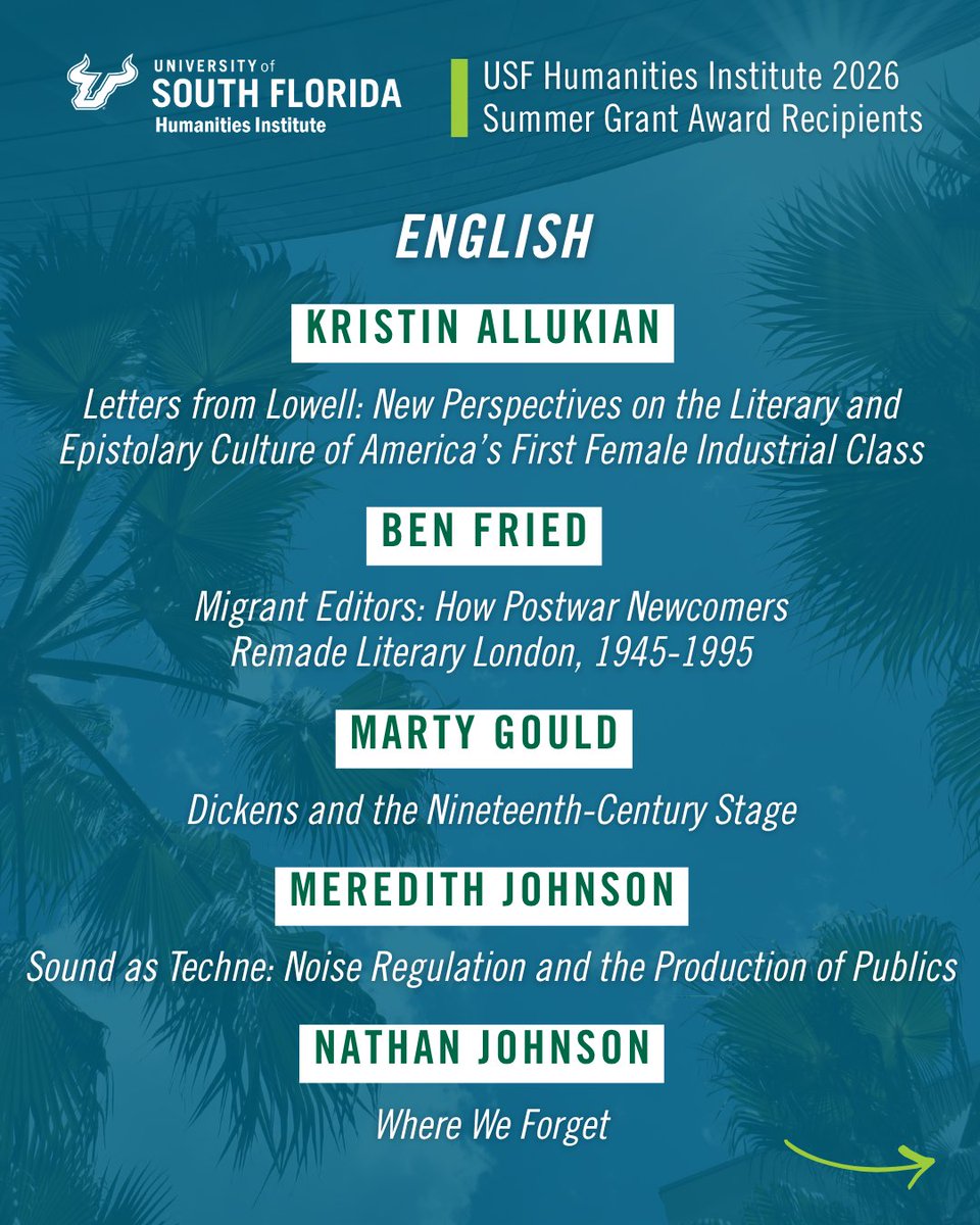 USF Humanities Institute tweet media