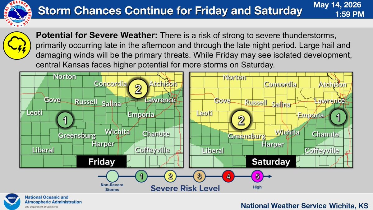 Potential for strong to severe storms continues for both Friday and ...
