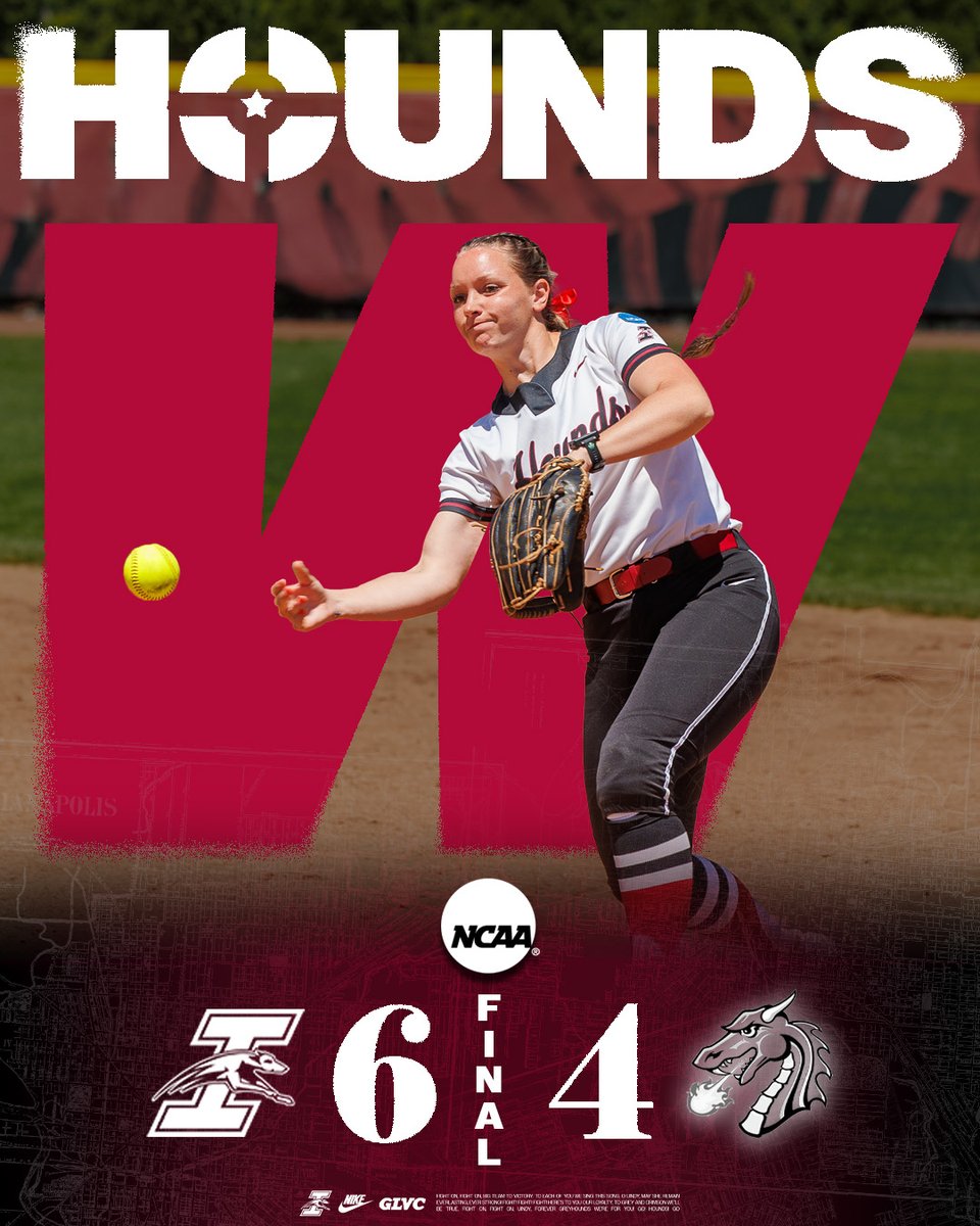 UIndySoftball's tweet photo. 🥎 GREYHOUNDS WIN 🥎

Hounds come back for the dub, advance at the NCAA Midwest Regional! 😤

#ONEHOUND x #D2SB https://t.co/CvmWsQ9CEK