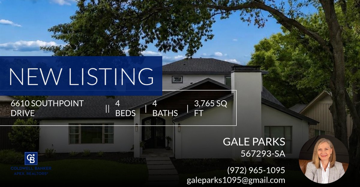 CGaleParks's tweet photo. 📍 New Listing 📍 Take a look at this fantastic new property that just hit the market located at 6610 Southpoint Drive in Dallas. Reach out here or at (972) 965-1095 for more information!

Listed by Kevin Hunter https://t.co/myMMUGcOW0 https://t.co/vBc2dB3XFp