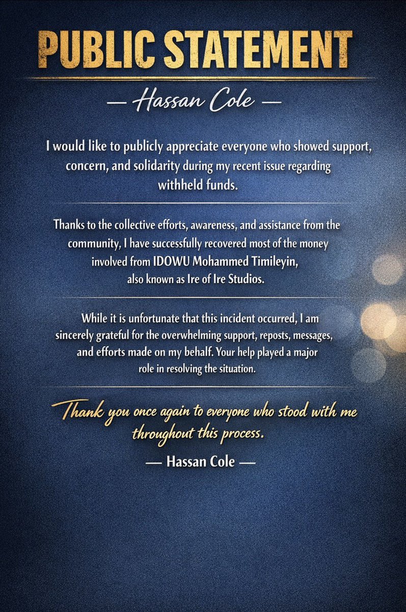 Hassan Cole tweet media