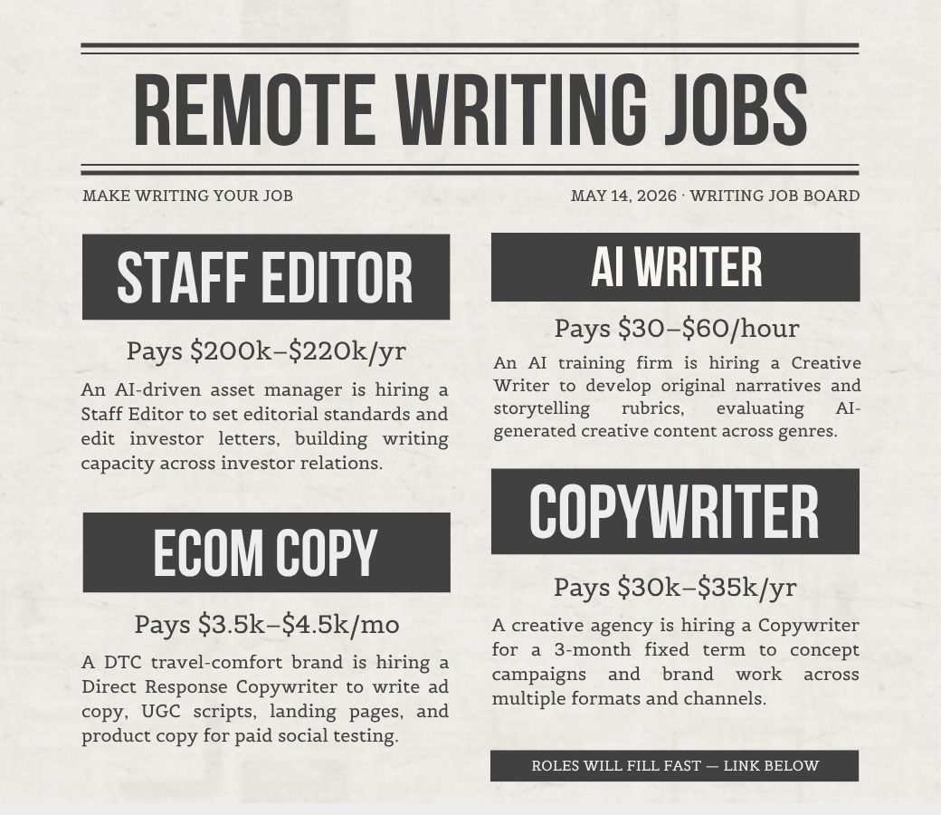 Make Writing Your Job tweet media